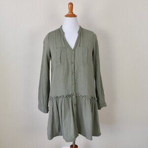 Maeve Katie Textured Gauze Utility Tunic Dress - 6